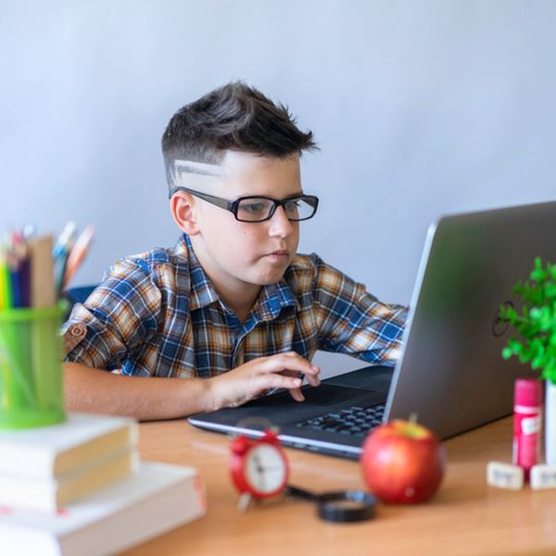 K–5 student working through a personalized online remediation lesson